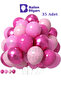 35 Pieces Pink Balloon Set Pink Balloons, for Birthday, Baby Shower, Pink Themed Decorations