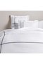 Hotel Breeze 300tc Embroidered 3-piece King Duvet Cover Set 230x220cm - White/black - 2