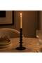 Caissa Resin Ornate Taper Candle Holder 10.9x10.9x26.4cm - Brown - 2
