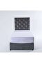 DIANA SINGLE BED VELVET GREY 90X200 CM - 4