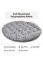 Damask Botanical Print Round Cushion 240 Gsm 45x45x45cm - Green - 6
