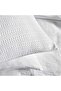 Waffle Stripe 3- Piece King Comforter Set 240x260cm - White - 4