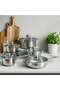 Wilson 12-piece Stainless Steel Cookware Set - Chrome