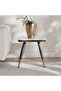 Brooklyn End Table Marble - White & Black - 2