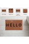 Alfie Hello Door Mat 45x75cm-natural/black - 2