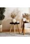 Maison Accent Table Wood - Black & Natural - 2