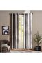 Lacquer Textured Blackout 2 Piece Curtain Set 135X240cm - Beige