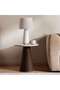 Trevi End Table Marble - Beige & Brown - 2