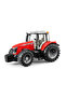 Bruder Massey Ferguson 7600 Tractor Toy Model with Opening Doors and Steering Wheel - 4