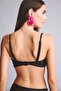 Regular Fit Floral Black Bikini Top G5299Ax26Sm - 5