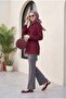 Imported Fabric Flared Trousers -Grey