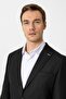 Black Slim Pointed Collar Pocket 6 Drop Suit - 3