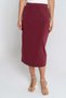 Solid Midi Skirt
