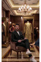 Double Breasted Jacket Slim Fit Men's Suit - Special Occasion and Office Style Gray Black Navy Color
