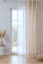 3 Sides of Lace, 100% Cotton Buldan Linen Curtain, Sunshade and Background - Single Wing - 5