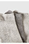 Unisex grey cotton blend solid color triple socks set - 2