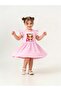 Girl's Short Sleeve Lycra Combed Cotton Printed Dress - 6