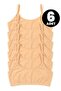 Girl's 6-Piece Cotton Bustier Without Pads with String Straps for Maximum Freedom of Movement (6100-6)