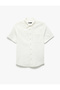 Short Sleeve Cotton Pocket Detail Slim Fit Shirt - 3