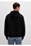 Kapüşonlu Siyah Basic Sweatshirt 0S10275-900 - 5