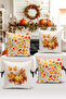 Halloween Autumn Series Double-Sided Digital Printed 4-Piece Cushion Cover Set - 2