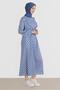 Tie-Up Detailed Patterned Dress 42711 - 2