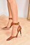 Tan Women's Heeled Shoes K654073309 - 2