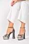 Platinum Mirror Platform Thick Heeled Evening Dress Shoes M348202534 - 2