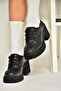 T996157009 Black Thick Heeled Women's Shoes - 4