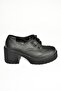 T996157009 Black Thick Heeled Women's Shoes - 8