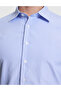 Light Blue Slim Fit Striped Long Sleeve Shirt 50310777-VR003 - 6