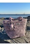 Byds Marshmellow Hand Knitted Mini Tote Bag Powder Pink and Gravel - 2