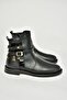 T312124709 Black Low Heeled Women's Boots - 6