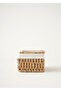 Talie Cloth Covered Basket Natural (25X16X12 cm) - 3