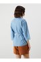 Trendlucky Women's Jean Shirt with Belt in Contrast Color - 4