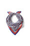 Cobalt Blue Çintemani Pattern Silky Handkerchief - 2