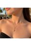 Pink Stone North Star Gold Necklace - 2