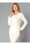 Long Sleeve Pajama Set Viscose Soft Fabric Women's Comfortable Home Wear 89-121