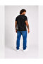 Men's Large Size Crew Neck T-Shirt Natural 26134 Black - 2