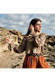 Sahra Madonna Collar Crop Bluz / Mink - 4