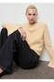 Bell Sleeve Knit Patterned Sweater - 7