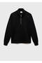 Fermuarlı pamuklu sweatshirt - 3