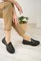 1000 Black Genuine Leather Eva Sole Anatomical Women's Shoes - 2