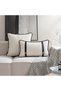 "Bau Strap" Leather Belt Detailed Throw Pillow Cover Set - 2