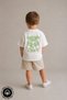 Unisex Children's Crew Neck Printed 100% Cotton Oversize T-Shirt Baby-Child - 4