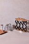 Casa Wood 12-Piece Spice Rack Set with Wooden Rotating Stand, Oval Glass and Metal Covers - 5