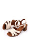 1721 Women's 7 cm Square Heeled Comfortable Summer Shoes - 3
