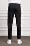 Men's Black Jean Slim Fit Dark Cut Trousers - 3