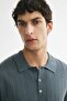 Tekstüre Triko Polo Tişört Regular Fit - 3