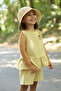 Muslin Ruffle Set Soft Yellow - 2